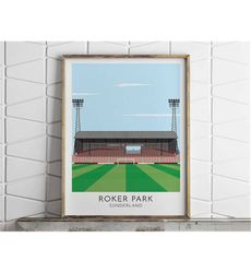 Sunderland, Roker Park, Football Art, Football Gifts, Football