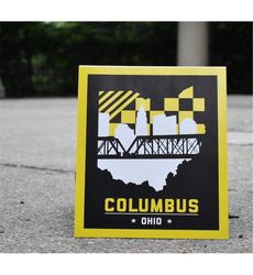Columbus, Ohio Skyline Poster, Columbus Wall Art, Columbus