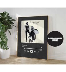 Custom Music Poster, Album Cover Prints, Favourite Song