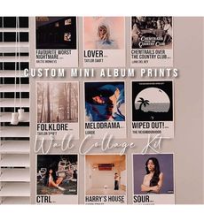 Custom Mini Album Wall Collage Kit, Aesthetic Music