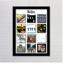 The Beatles Album Covers Through The Years Artwork Poster Print Wall Art Available Framed