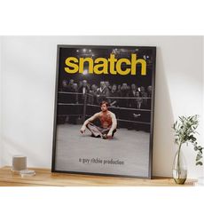 Snatch Inspired Art, Snatch Movie Poster, Movie Print,