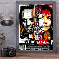 The Silence of the Lambs (1991) Movie High Resolution Poster, Movie Wall Art, Home Wall Decor...