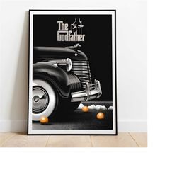 The Godfather Death Scene Location Poster, The Godfather Movie Wall Art, Home Wall Art