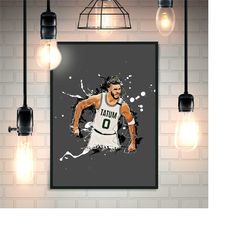 Tatum Celtics Basketball Wall Art, Basketball Wall Art, Celtics Wall Art
