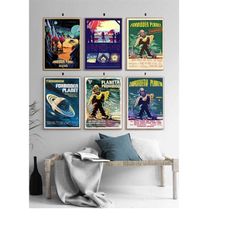 Forbidden Planet film Classic movie bedroom art Canvas Poster-unframe-8x12'',12x18''14x21''16x24''20x30''24x36''