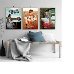 The End of the F***ing World film Classic movie bedroom art Canvas Poster-unframe-8x12'',12x18''14x21''16x24''20x30''24x