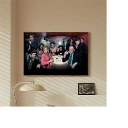 The Sopranos TV Series Classic movie bedroom art Canvas Poster-unframe-8x12'',12x18''14x21''16x24''20x30''24x36''