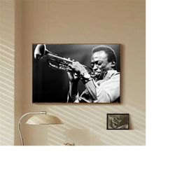 Miles Davis Celebrity Music Star bedroom art Canvas Poster-unframe-8x12'',12x18''14x21''16x24''20x30''24x36''Multiple ch