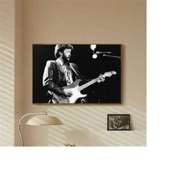 Eric Clapton Celebrity Music Star bedroom art Canvas Poster-unframe-8x12'',12x18''14x21''16x24''20x30''24x36''
