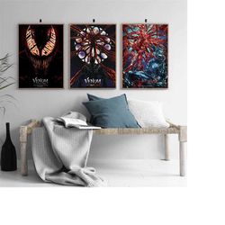 Venom Let There Be Carnage film Classic movie bedroom art Canvas Poster-unframe-8x12'',12x18''14x21''16x24''20x30''24x36