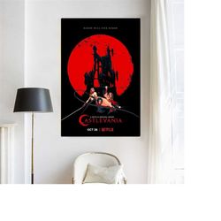 Castlevania Classic movie bedroom art Canvas Poster-unframe-8x12'',12x18''14x21''16x24''20x30''24x36''