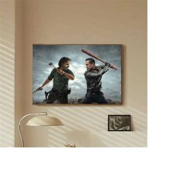 The Walking Dead Poster Classic movie bedroom art Canvas Poster-unframe-8x12'',12x18''14x21''16x24''20x30''24x36''