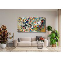 Wassily Kandinsky Composition VII Poster Wall Art Print,Kandinsky Reproduction Print,Canvas Wall Art Decor,Office Wall A