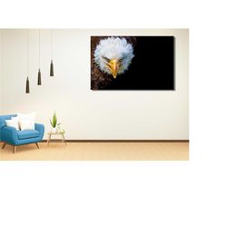 eagle canvas wall art print,eagle print art,eagle canvas print,japanese wall art,asian wall art,animal canvas wall art,e