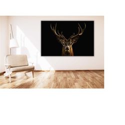 deer poster wall art canvas print,red deer photo print,wild life canvas art,animal canvas print,animal print,wild life p