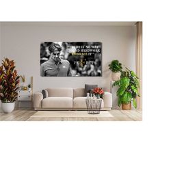 Roger Federer Quote Poster Print Art Canvas,Federer Wall Art,Roger Federer Print,Motivation Wall Art,Man Cave Wall Decor