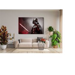 Starwars Darth Vader Poster Art,Darth Vader Print Art Canvas,Clone Wars,Darth Vader Wall Art Decor,Darth Vader Fan Gift