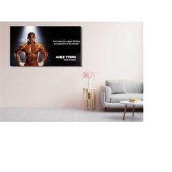 Mike Tyson Quote Print Art,Mike Tyson Quote Poster Art,Gym Wall Art Canvas Prints,Sports Fitness Room Decors,UFC Boxing