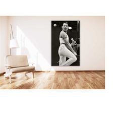 freddie mercury on the stage poster art,black and white wall art,vintage art,photography print,fashion poster,legendary