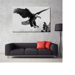 eagle flying canvas/poster wall art,eagle print art,eagle canvas print art,animal wall art decor,animal canvas art,eagle
