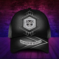 Shop New Zealand Warriors Classic Cap Black & White Limited Edition