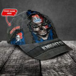 Personalized Newcastle Knights Skull Cap Custom Name Classic Hat