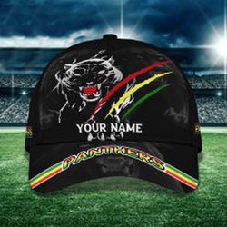 Penrith Panthers Custom Name Classic Cap Black ersion Personalized & Stylish