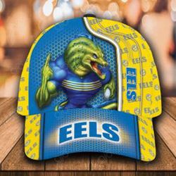 Shop Parramatta Eels Classic Cap Blue Yellow Mascot Design