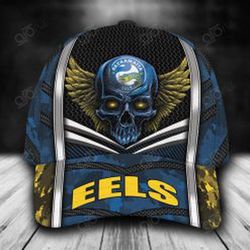 Personalized Parramatta Eels Skull Cap Custom Name Classic Headwear