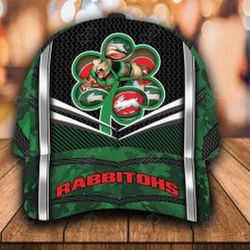 Personalized South Sydney Rabbitohs Green Cap with Custom Name Mascot