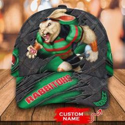 Personalized South Sydney Rabbitohs Mascot Cap Custom Name Scratch Cover