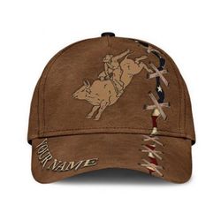 Personalized Bull Riding Classic Cap Perfect Gift for American Bull Riders