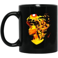 i love my roots african american coffee mug melanin women afro girl cup