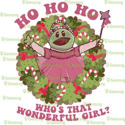 Ho Ho Ho Who's What Wonderful Girl Christmas Tshirt, Nanalan Wonderful Girl Xmas Shirt, Nanalan Christmas Shirt