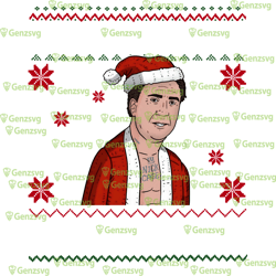 Merry Cagemas Love Saint Nicholas Uglu Christmas Tshirt, Nicholas Cage Christmas Tshirt, Saint Nicholas Xmas Shirt