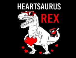 Heartsaurus Rex Dab Heart Dino Boys Valentines Day Svg, Love Svg, Happy Valentine Day, Dinosaur Kids Valentine, Dinosaur