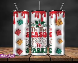 Grinchmas Christmas 3D Inflated Puffy Tumbler Wrap Png, Christmas 3D Tumbler Wrap, Grinchmas Tumbler PNG 65