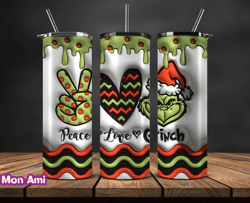 Grinchmas Christmas 3D Inflated Puffy Tumbler Wrap Png, Christmas 3D Tumbler Wrap, Grinchmas Tumbler PNG 132