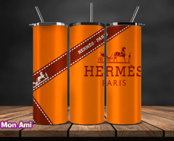 Hermes  Tumbler Wrap, Hermes Tumbler Png, Hermes Logo, Luxury Tumbler Wraps, Logo Fashion  Design by Mon Ami 110