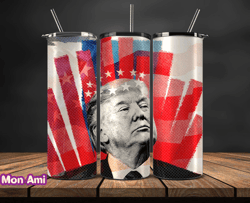 Donald Trump Tumbler Wraps,Trump Tumbler Wrap PNG Design by Mon Ami 01