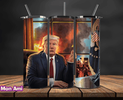 Donald Trump Tumbler Wraps,Trump Tumbler Wrap PNG Design by Mon Ami 03