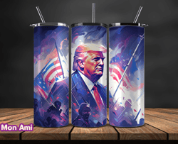 Donald Trump Tumbler Wraps,Trump Tumbler Wrap PNG Design by Mon Ami 04