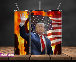Donald Trump Tumbler Wraps,Trump Tumbler Wrap PNG Design by Mon Ami 11