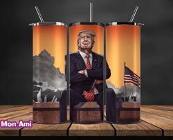 Donald Trump Tumbler Wraps,Trump Tumbler Wrap PNG Design by Mon Ami 13