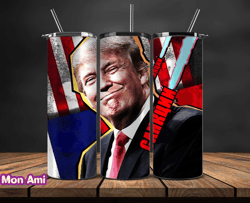 Donald Trump Tumbler Wraps,Trump Tumbler Wrap PNG Design by Mon Ami 17