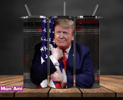 Donald Trump Tumbler Wraps,Trump Tumbler Wrap PNG Design by Mon Ami 18