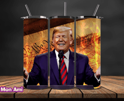 Donald Trump Tumbler Wraps,Trump Tumbler Wrap PNG Design by Mon Ami 23