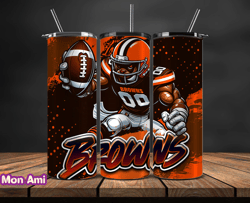 Cleveland Browns Tumbler Wrap, Nfl Teams,Nfl Logo football, Logo Tumbler PNG Design by Cookies 08