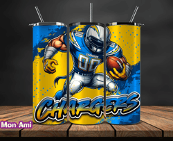 Los Angeles Chargers Tumbler Wrap, Nfl Teams,Nfl Logo football, Logo Tumbler PNG Design by Cookies 18